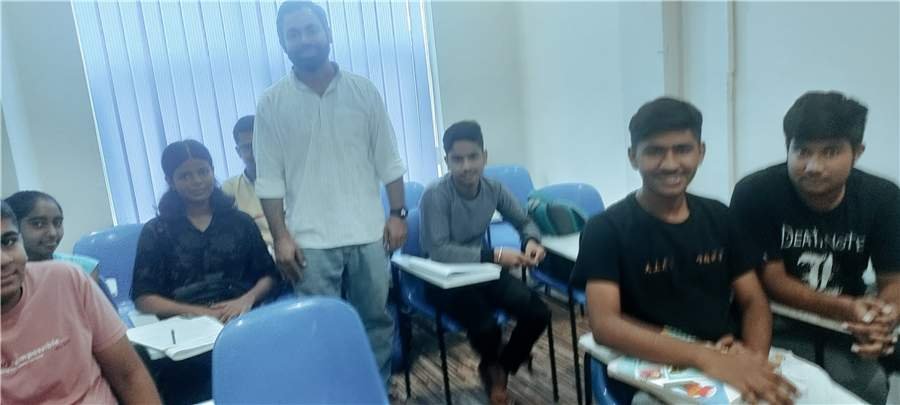 Students in an Ishkol classroom with their teacher